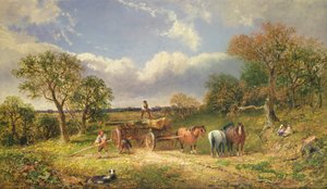 Carro en un paisaje de James Edwin Meadows
