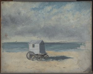 Caseta de baño en la playa de James Ensor