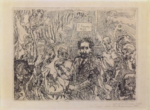 Los demonios se burlan de mí de James Ensor