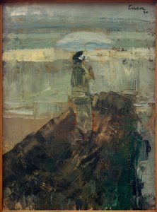 La dama en el rompeolas de James Sidney Ensor