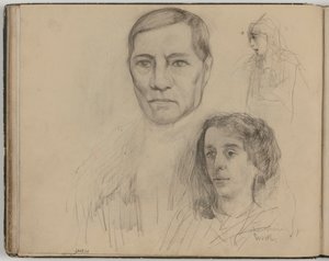 El padre (?) y la madre de Ensor de James Ensor