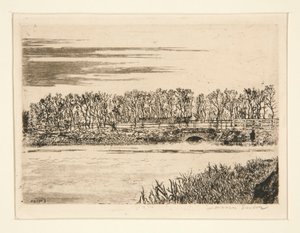 Le pont du bois? Ostende (El puente en el bosque en Ostende)