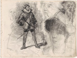 Soldado español y cuatro rostros de James Ensor