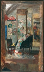 Esqueleto mirando chinoiseries, 1885 de James Ensor