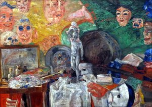 Bodegón en el estudio de James Ensor