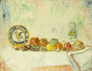 Naturaleza muerta con frutas; Nature Morte aux Fruits de James Ensor