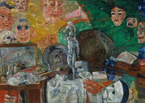 Bodegón en el estudio o Atributos de las Artes de James Ensor