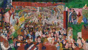 La Entrada de Cristo en Bruselas en 1889 de James Ensor