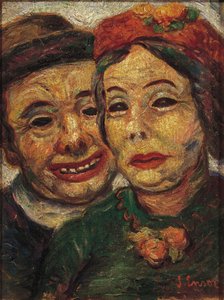 La pareja enmascarada de James Ensor