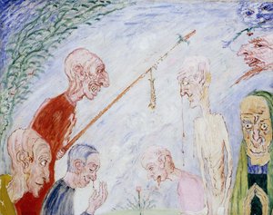 Los Peregrinos; Les Pelerins - Los Peregrinos de James Ensor