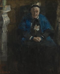 Mujer con chal azul de James Ensor