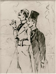 Dos caballeros de James Sidney Ensor