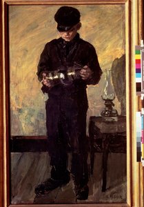el pequeño reparador de lámparas de aceite de James Ensor