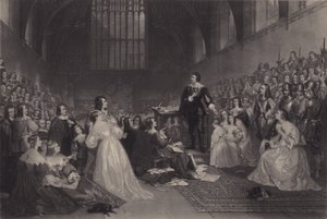 El juicio de Thomas, Conde de Strafford, en Westminster Hall, 1641 de James F. Scott