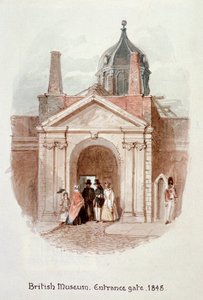 Museo Británico, puerta de entrada, 1848