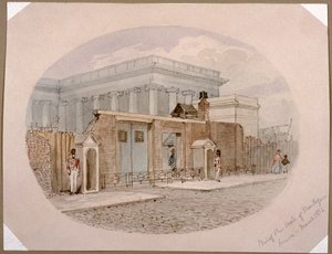 Muro de Montague House, Museo Británico, Londres, 1852 de James Findlay