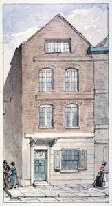 Vista del no 7 Blackhorse Alley, Fleet Street, Ciudad de Londres, 1850