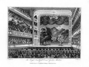 La familia real en el Teatro Covent Garden, Londres, 1804 de James Fittler