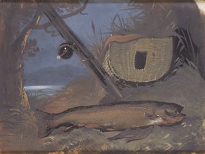 Salmón (Óleo sobre vidrio)