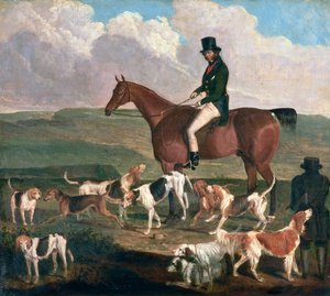 Tom Llewelyn Brewer en su caballo, 