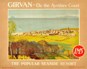 Girvan - En la Costa de Ayrshire. El Popular Resort de Playa de James Fullarton Sloane