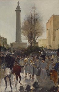 Quinto Regimiento en Mount Vernon Place, 1889-98 de James G. Harwood