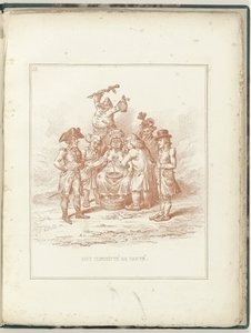 Comité de Salud, 1795 El Comité de Santé (título sobre el objeto) Hollandia Regenerata (título de la serie) de James Gillray (possibly)