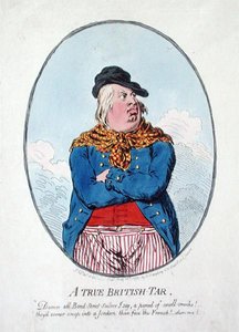 Un Verdadero Marinero Británico de James Gillray