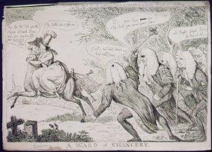 Un pupilo de la cancillería de James Gillray