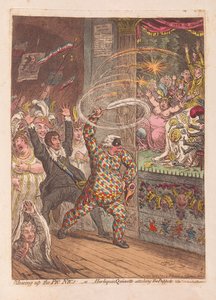 Volando los Pic Nics o Harlequin Quixotte atacando a los títeres, pub. 1804