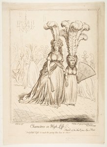 Personajes en la alta sociedad, 20 de junio de 1795 de James Gillray