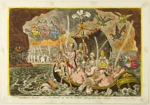Barco de Caronte de James Gillray