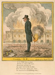 Consejero O.P. - defensor de nuestras libertades teatrales de James Gillray
