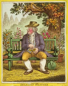 Clima delicioso, publicado por Hannah Humphrey, 1808