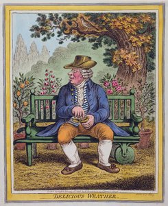 Clima delicioso, publicado por Hannah Humphrey en 1808