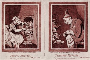 Farmer George y su esposa: caricatura de Jorge III
