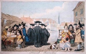 Personajes flamencos de James Gillray
