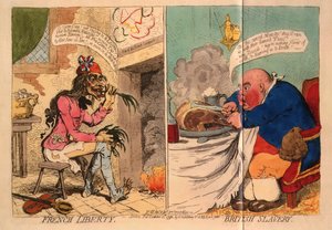 Libertad francesa. Esclavitud británica, 1792