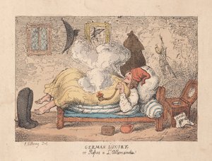 Lujo Alemán o Reposo a la Alemana de James Gillray