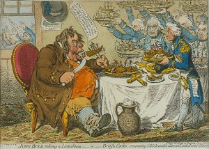 John Bull tomando un almuerzo, 1798