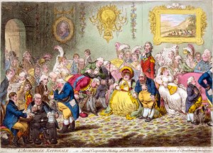 La Asamblea Nacional, 1804 de James Gillray