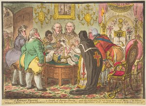 El niño encontrado: una muestra de caridad romana! o la desgracia de no haber nacido con..., 19 de mayo de 1808 de James Gillray