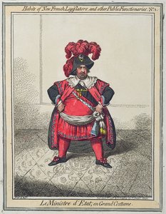 El Ministro de Estado en gran traje, de la serie 