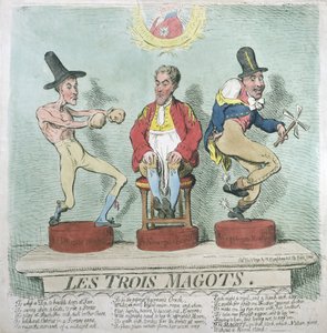 Les Trois Magots, publicado por Hannah Humphrey en 1791