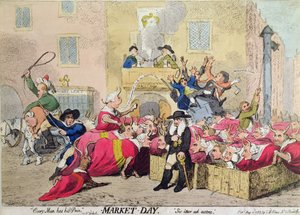 Día de mercado de James Gillray