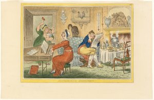 Armónicos matrimoniales (Recto) de James Gillray