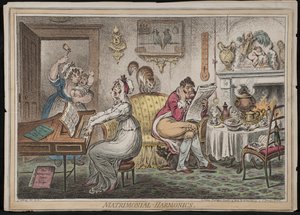 Armonías matrimoniales, publicado por Hannah Humphrey, 1805
