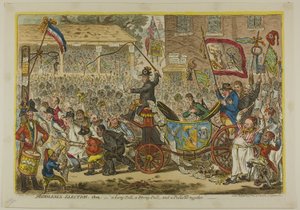 Elecciones en Middlesex de James Gillray