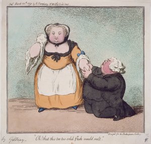 Oh, que esta carne demasiado sólida se derrita, cita de Hamlet, Acto I. Escena I, diseñada para la Galería Shakespeare, pub. por H. Humphrey, Londres, 1791