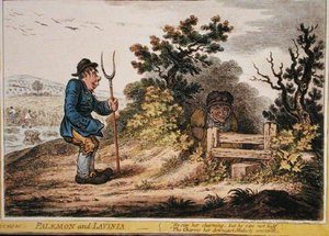 Palemon y Lavinia, publicado por Hannah Humphrey en 1805